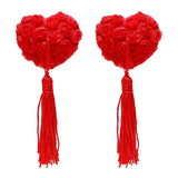 Hope Morgan Collection - Heart Tassel Pasties (3 colours) - Plastic Emporium