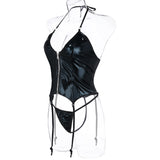 Courtney's Small Leather Lenceria Set - Plastic Emporium