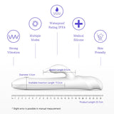 The "Dilly Blanco” - Rabbit Vibrator - Plastic Emporium