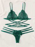 Hope Morgan Collection - Lace Bra & Thong Set - Plastic Emporium