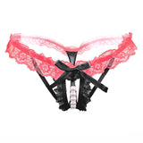 Hope Morgan Collection - Pearl thong and Crotchless lace briefs - Plastic Emporium