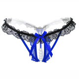 Hope Morgan Collection - Pearl thong and Crotchless lace briefs - Plastic Emporium