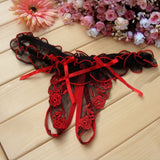 Hope Morgan Collection - Pearl thong and Crotchless lace briefs - Plastic Emporium