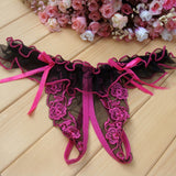 Hope Morgan Collection - Pearl thong and Crotchless lace briefs - Plastic Emporium